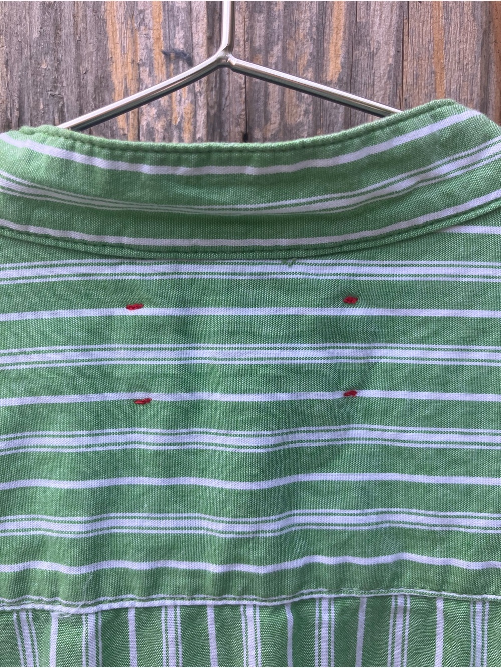 Xirena green striped button up - Picture 9 of 10